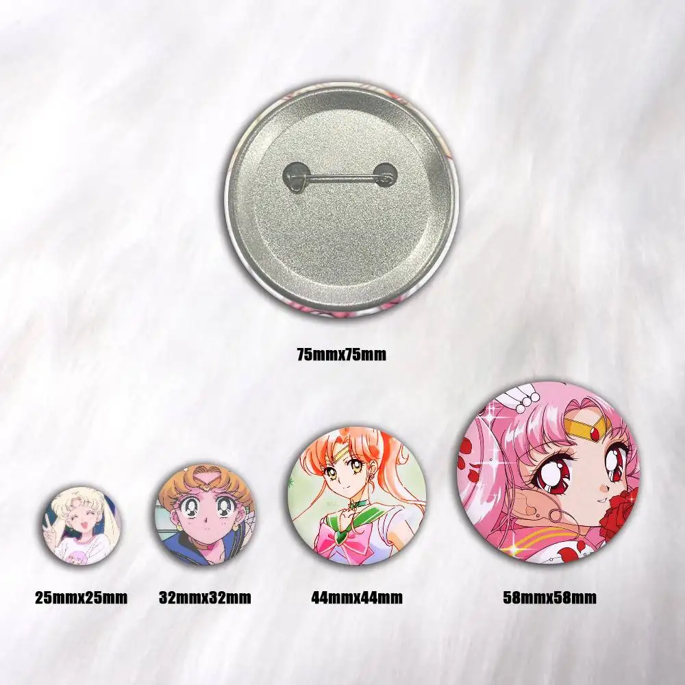 A-Sailor Cartoon Round Brooches On Backpack Jacket Acrylic Button Pins Collection Gifts