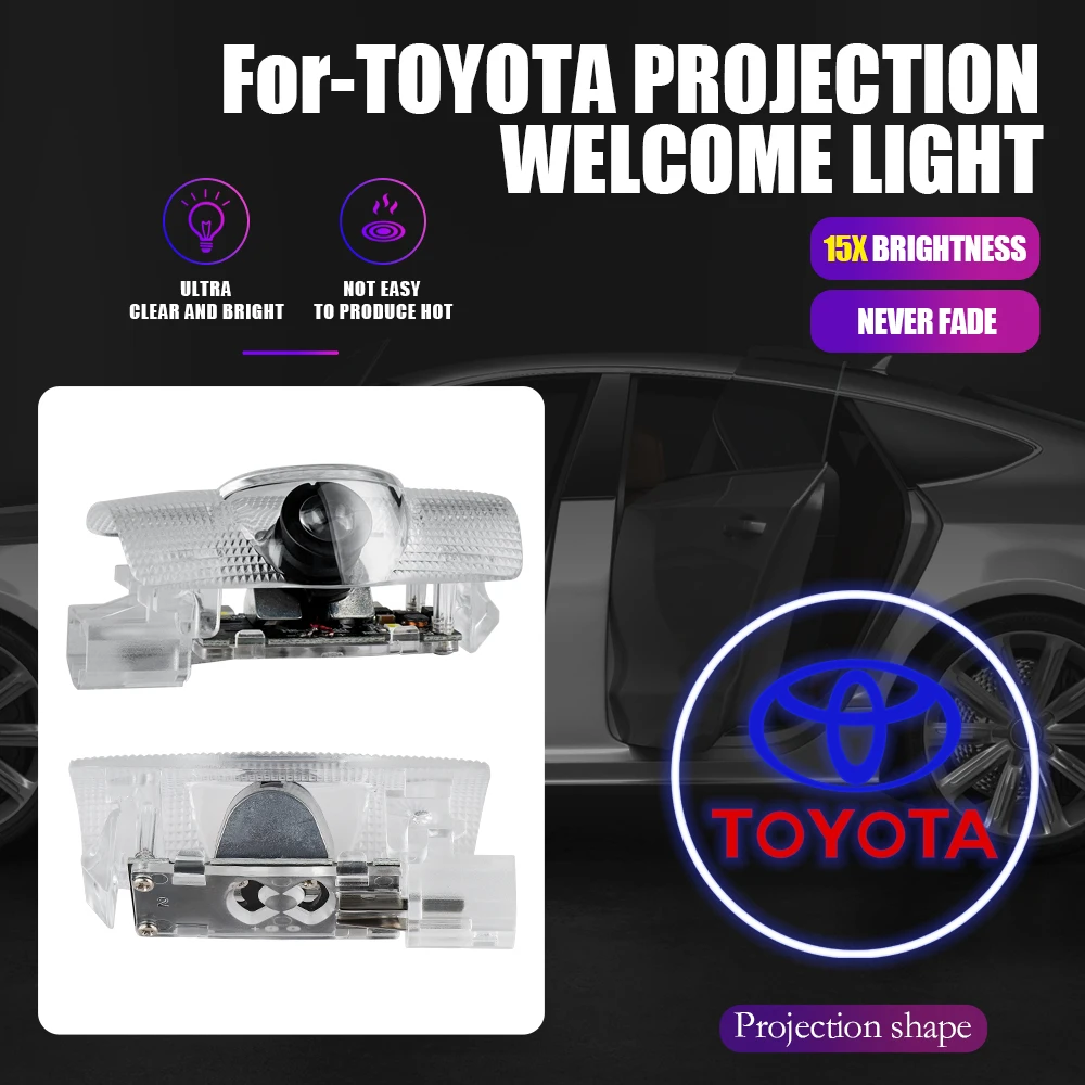 

Новинка 2026: Светодиодный проектор логотипа Toyota для дверей автомобиля (подсветка при открытии) для Toyota Camry, Prius, Corolla, Land Cruiser, Prado