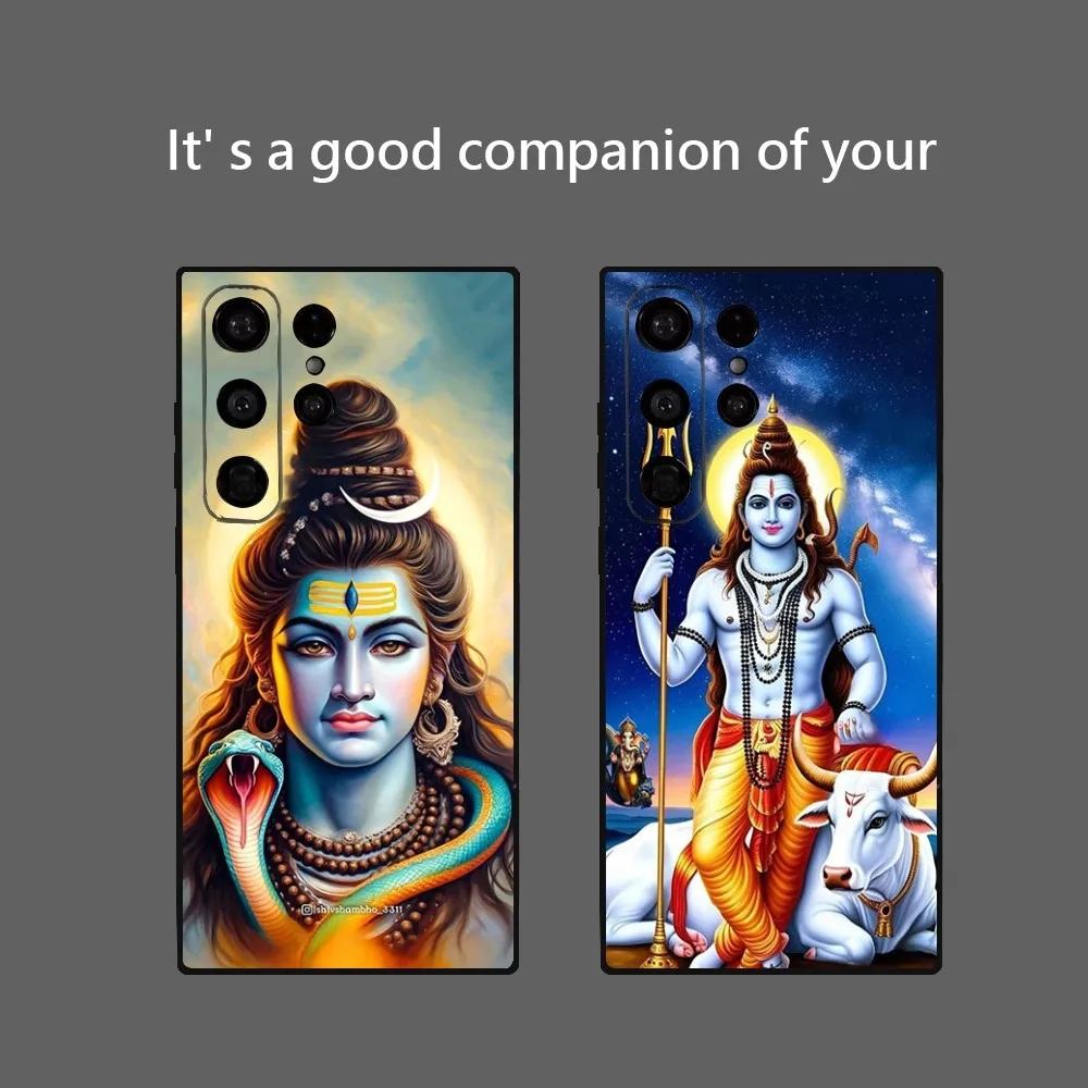 Hinduism Supreme Lord Shyva Man Phone Case For Samsung Galaxy S24 Ultra S22 S23 Ultra S21 S20 5G Protective Soft Silicone TPU Fu