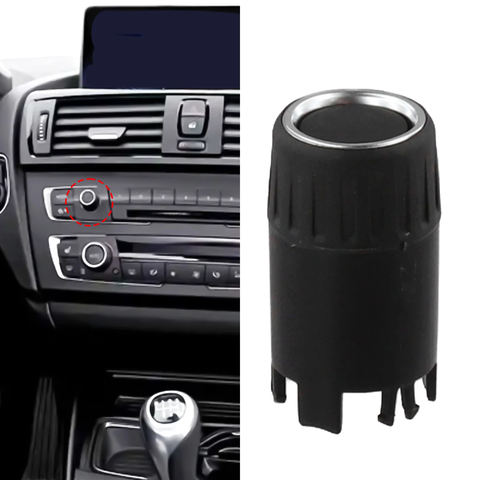 Convenient Car Radio Control Knob for BMW 1 2 3 4 Series F20 F21 F22 F23 F87 F30 F31 F34 Dual Sided for Driver Preference