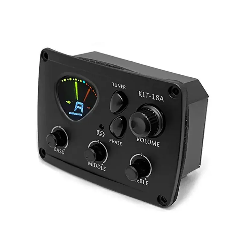 KLT-18A Three Stage Equalizer Preamp Original Guitar Pickup For Folk Acoustic Guitar Sound Processing And Easy Installation