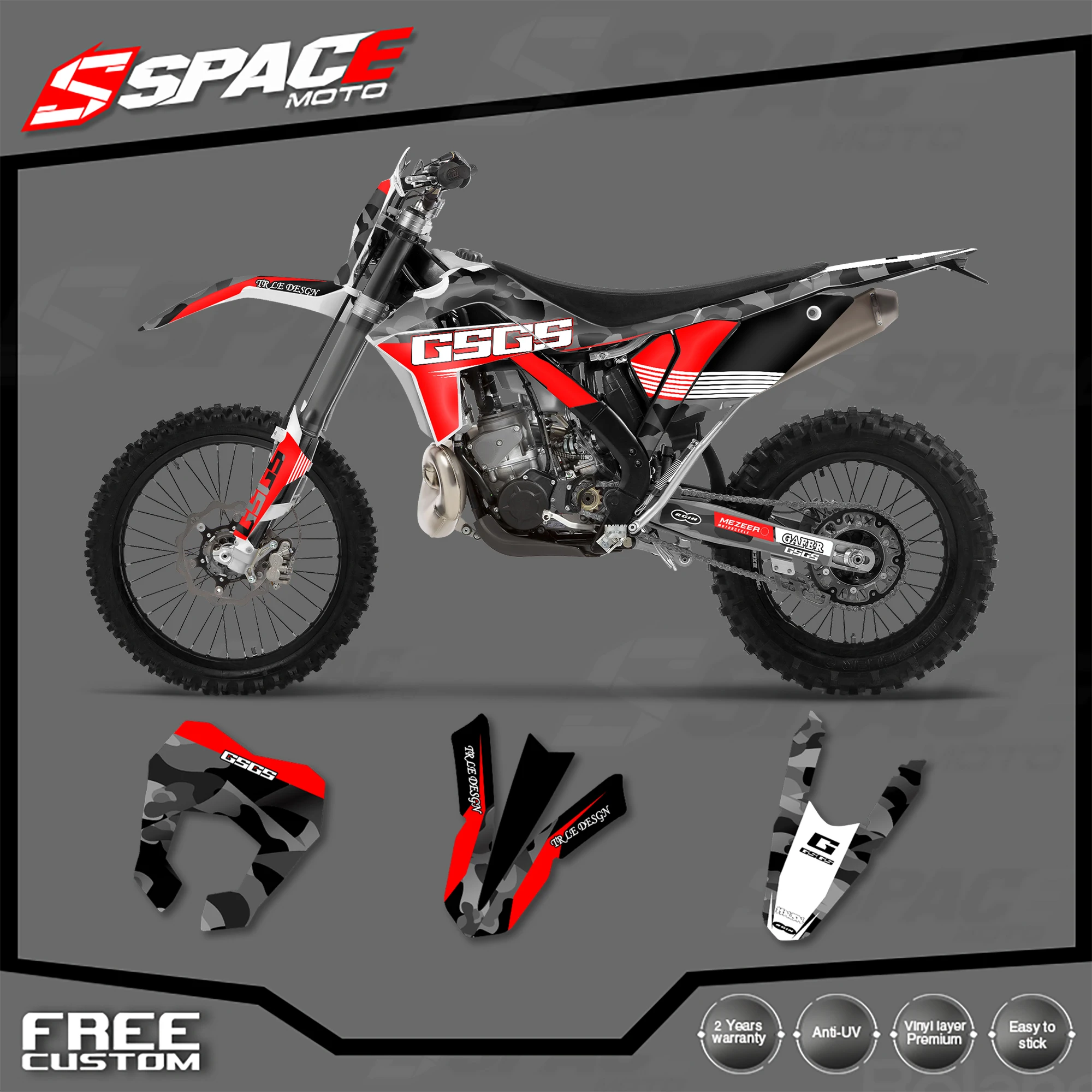 

SPACE Custom Motorcycle Graphics Background Decal for GASGAS 2012 2013 2014 2015 2016 2017 EC Decals Stickers Kits 009