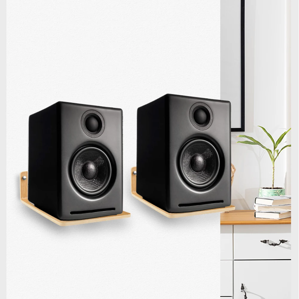 2 حزمة المتكلم جدار يتصاعد رف الكتب مكبرات الصوت رفوف عائمة جدار جبل حامل مكبر الصوت ل Edifier R1280T/R1280DB/R1700BT