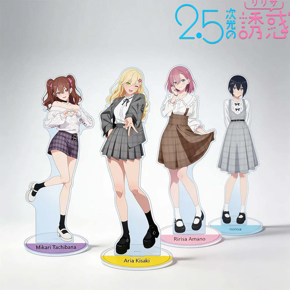 

Anime 2.5 Dimensional Seduction 15cm Acrylic Standee keychain Mikari Tachibana Nonoa Desktop decorations Cartoon Figure