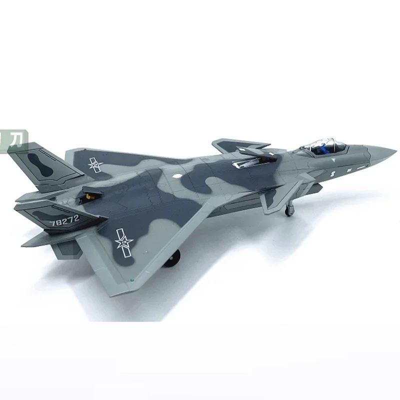 Diecast 1:72 Scale J-20 fighter stealth aircraft Alloy Simulation Aircraft Finished Model Static Decoration Souvenir Gifts