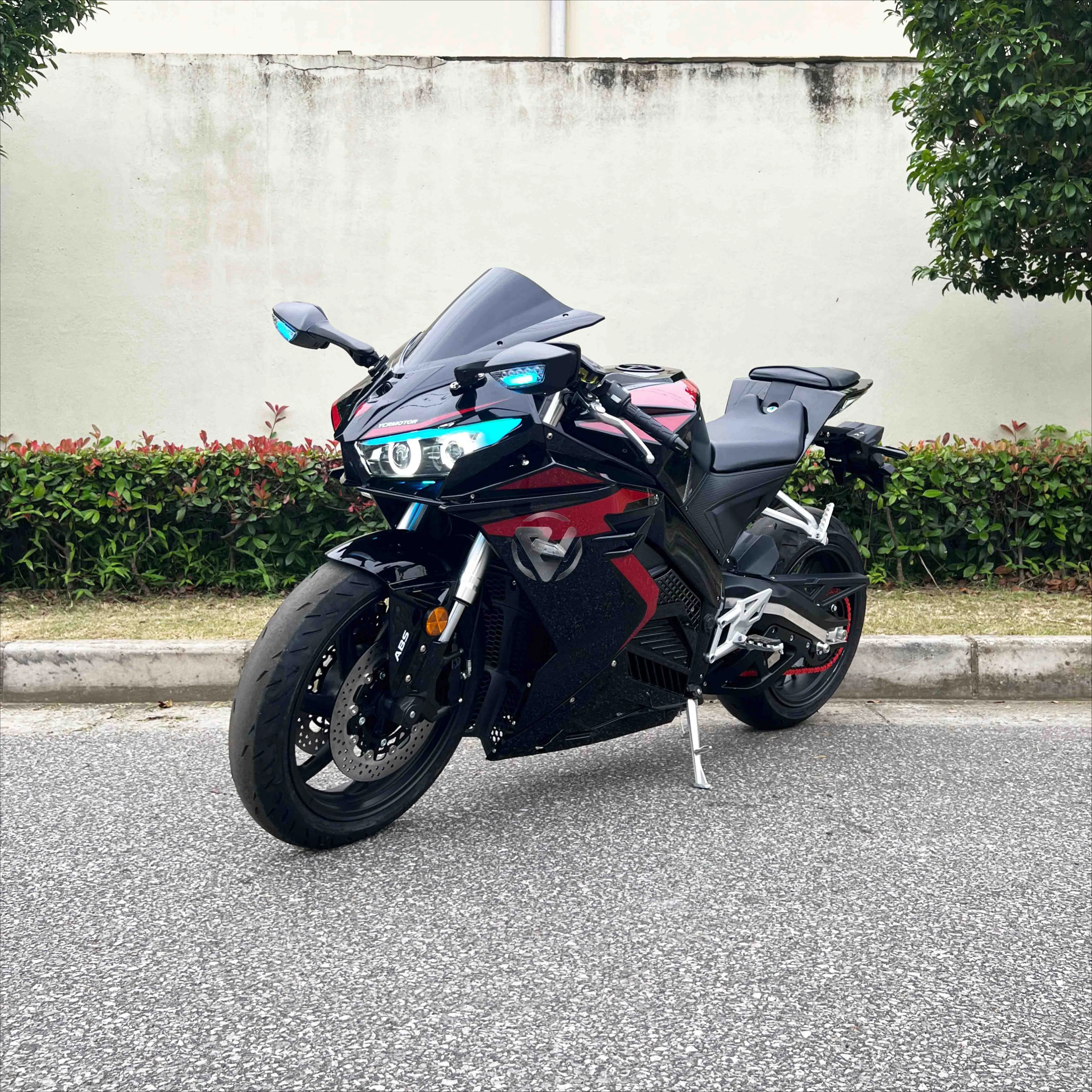 New Model Liquid Cooled Chian Drive Motor 10KW Speed 150km/h+ 12KWH Lithium Battery  Super Electric Motorcycle for Adult