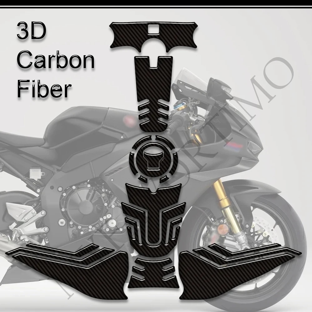 NEW For Honda CBR1000RR-R CBR1000RR R CBR 1000RR SP Fireblade Motorcycle Tank Pad Fuel Knee Carbon Fiber Stickers Protector