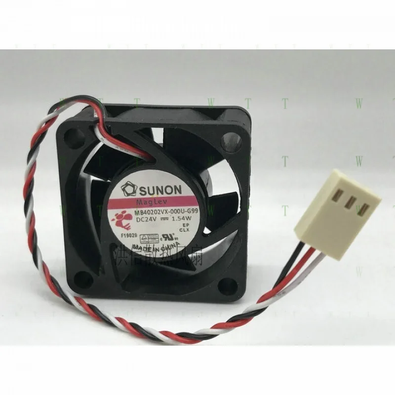 H 1 PCS  FOR  SUNON Fan MB40202VX-000U-G99  DC24V 1.54W 4020 4 CM 3 Pin Cooling fan