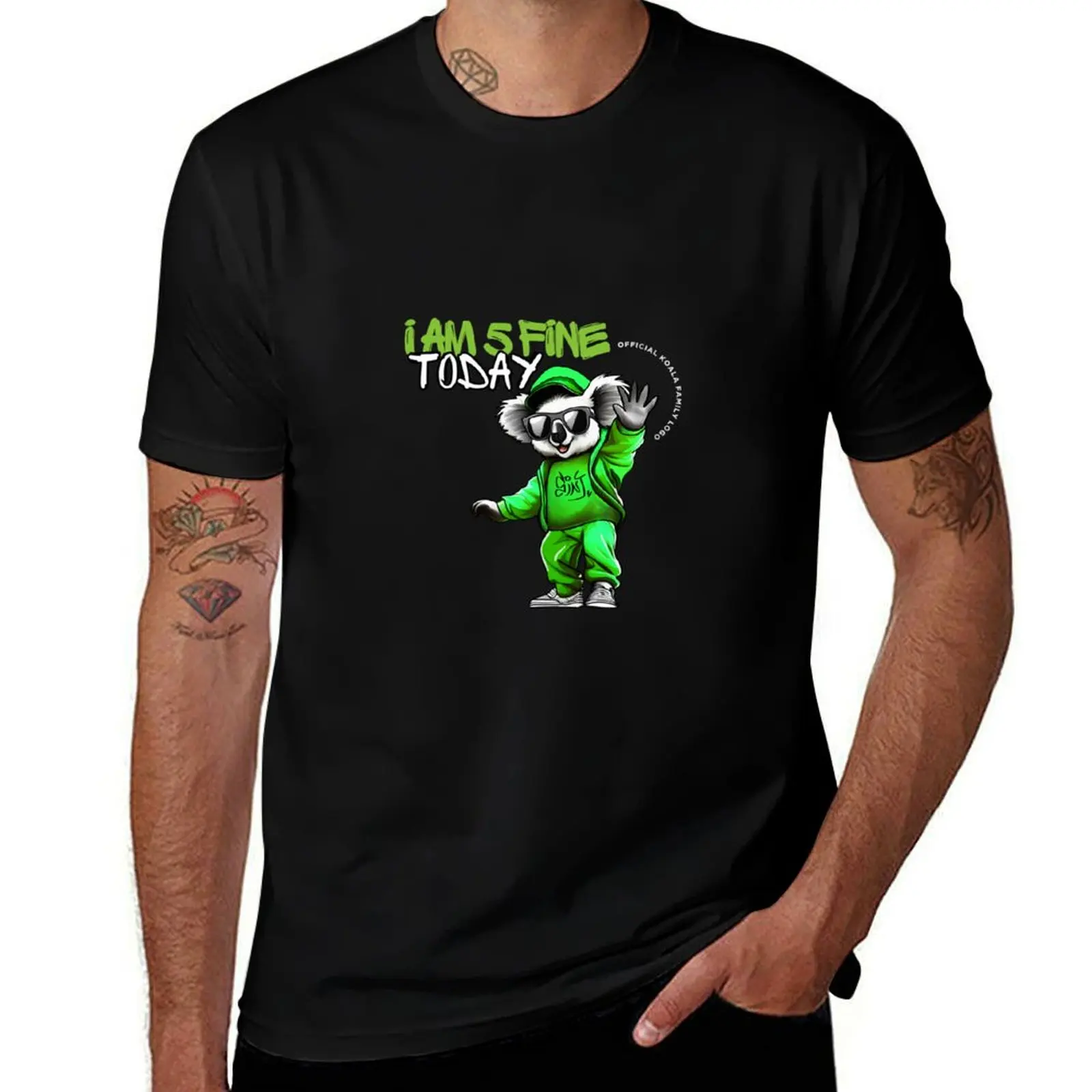 

I am 5 Fine today T-Shirt Funny t-shirts anime clothes graphic t shirts mens clothing