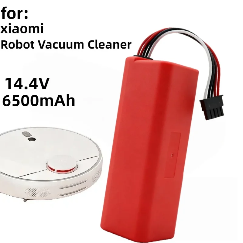 

14.4V-High-Capacity Battery-6500mAh Rechargeable for XiaoMi 1S & Roborock S5MAX/S6MAXV/S7Robot Vacuum Sweeping Mopping Machine