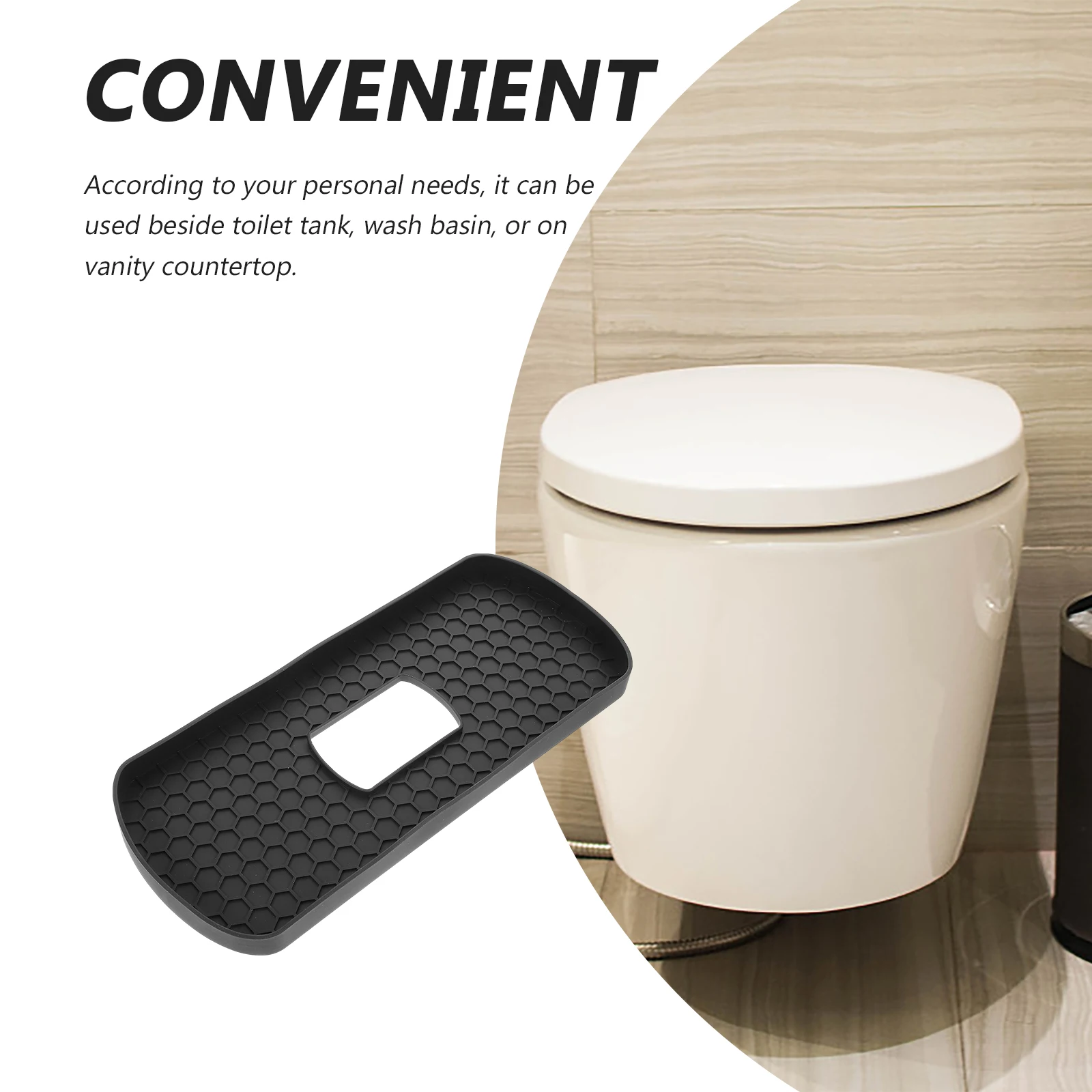 

Silicone Tray Bathroom Toilet Tank Shelf Countertop Soap Drying Storage Decorative Vanity Perfume Jewelry Sink Dish