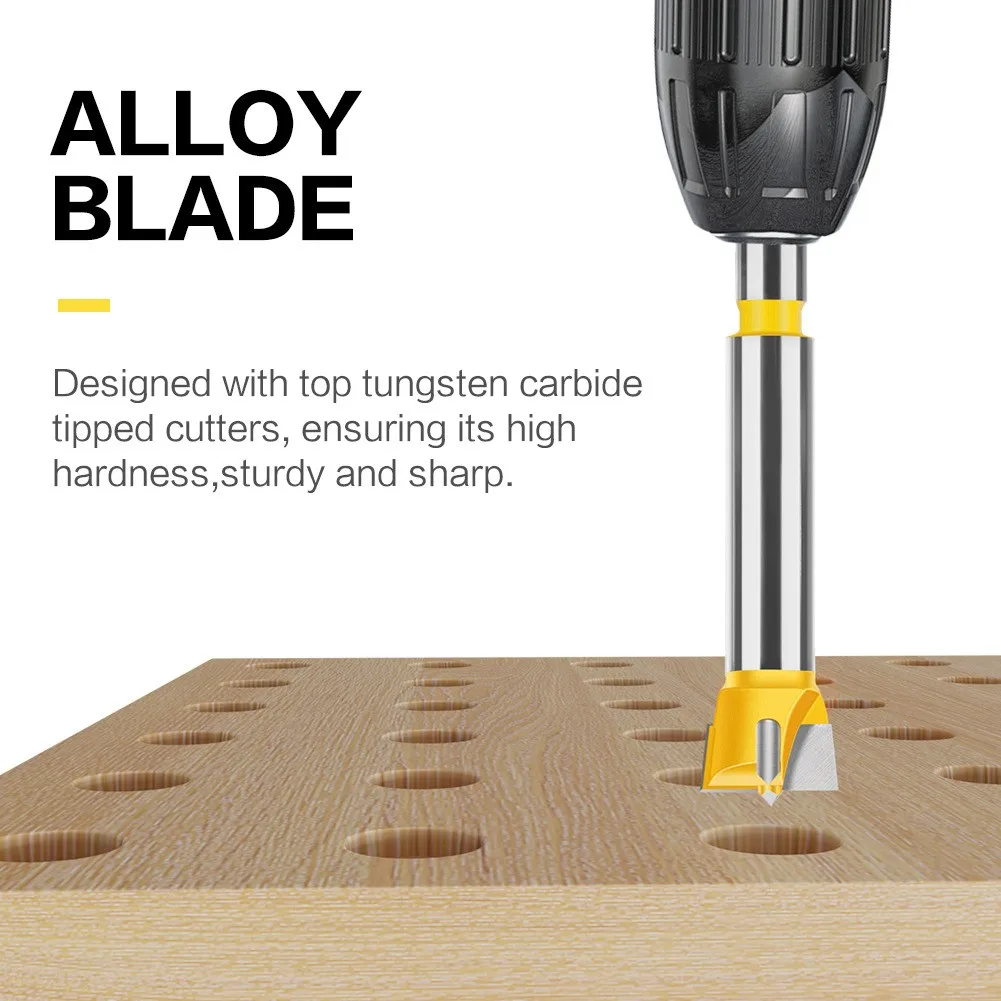 Woodworking hole opener, 15mm-100mm reaming drill bit, hinge, alloy, plastic, wood drill bit, woodworking tools.