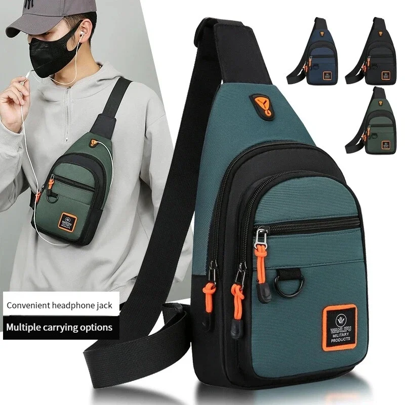 

Men's Leisure Outdoor Hiking Bike Shoulder Bag, Waterproof Sports Crossbody Bag, Travel Backpack, Men's Chest Bag, Shoulder Bag