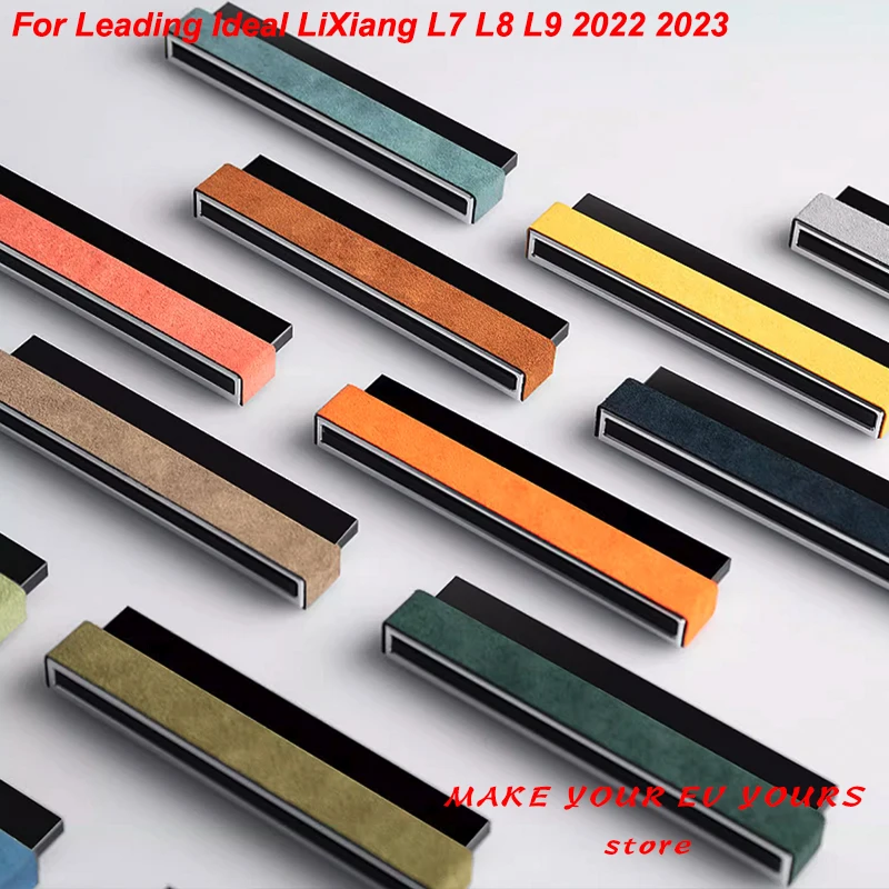 For Leading Ideal LiXiang L7 L8 L9 2022 2023 Parking Number To Move The Car Alcantara Suede Interior Accessories