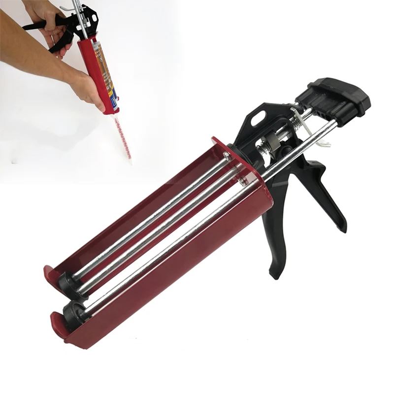 

Ручной пистолет для герметизации с двумя картриджами, двухкомпонентный пистолет для герметизации, аппликатор для железа, клея, пистолет для эпоксидной смолы, акрила, полиуретана