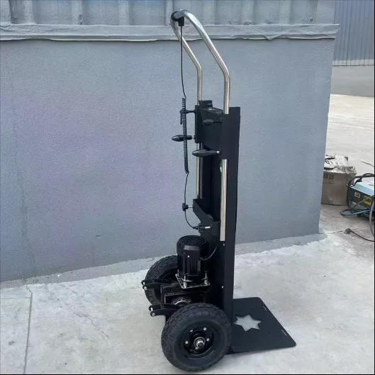 High Floor Cargo Handling Stair Climbing Electric Car Automatic Upstairs Platform With Emergency Stop Button