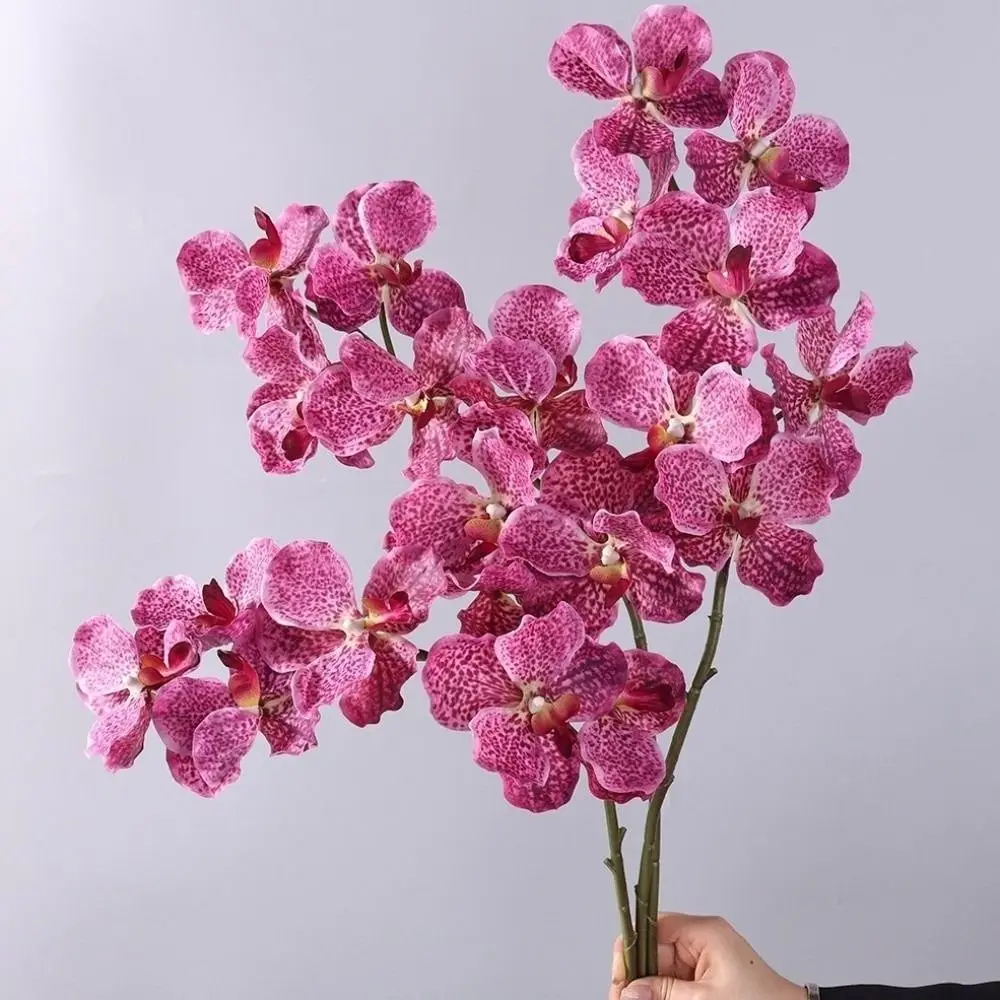 

80 CM Artificial Vanda Orchid Plastic Moisturizing Real Touch Orchids Floral Arrangements Large Flower Simulation Flower