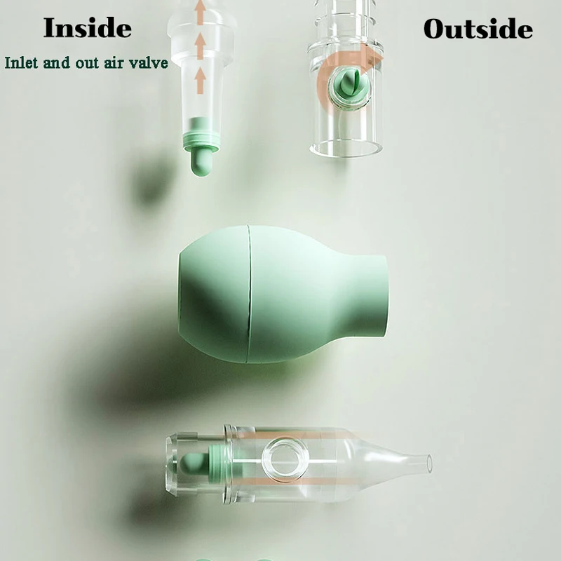 لينة الأنف الشافطة للطفل مكافحة تدفق الظهر الأنف مصاصة المولود الجديد فراغ منظف الأنف سيليكون سلامة الطفل الرعاية أداة تشخيصية #6