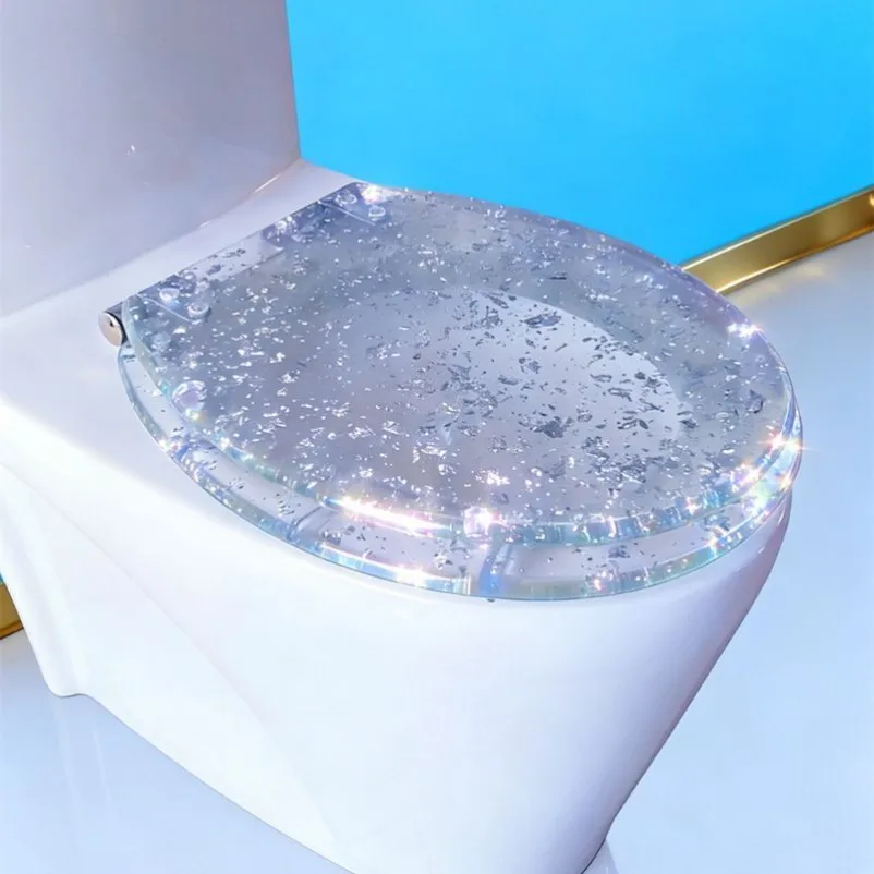 Toilet Cover UVO Type Universal Old-fashioned Household Flush Toilet Seat Thickened Silent Toilet Cover Accessories