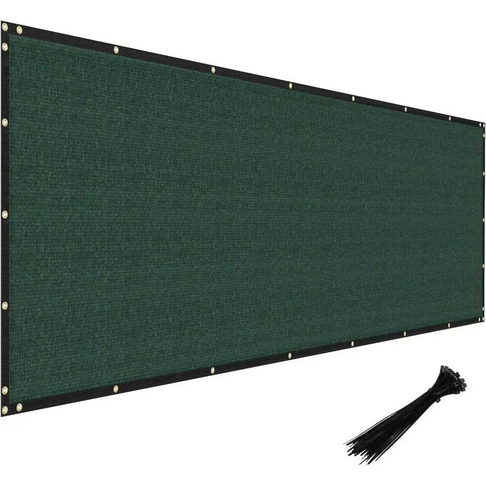 Privacy ence Sn 4' x 20' Heavy Duty Windsn encing Enclosure Mesh abric Cloth Shade Cover or Garden Yard Patio Deck Green