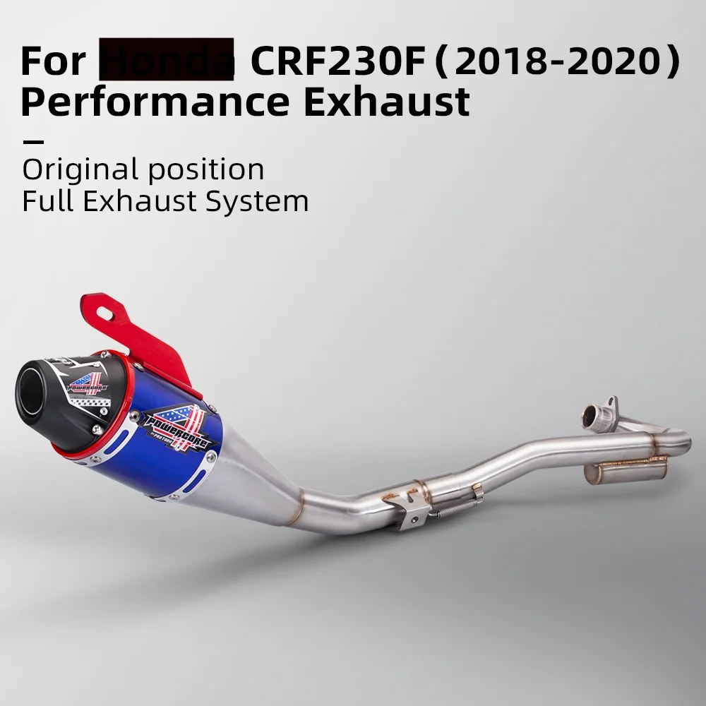 Motocross CRF150 CRF230 2018-2020 Complete Exhaust Muffler Pipes Dirt Bike Exhaust Pipe Full System For CRF150F CRF230F