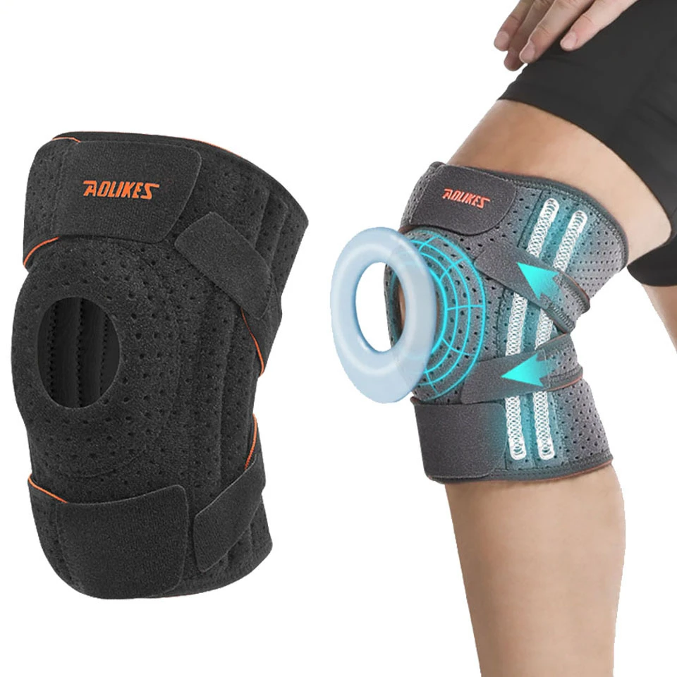 1PCS NEW Knee Brace with Side Stabilizers & Patella Gel Pads,Knee Support for Cycling,Running,Climbing