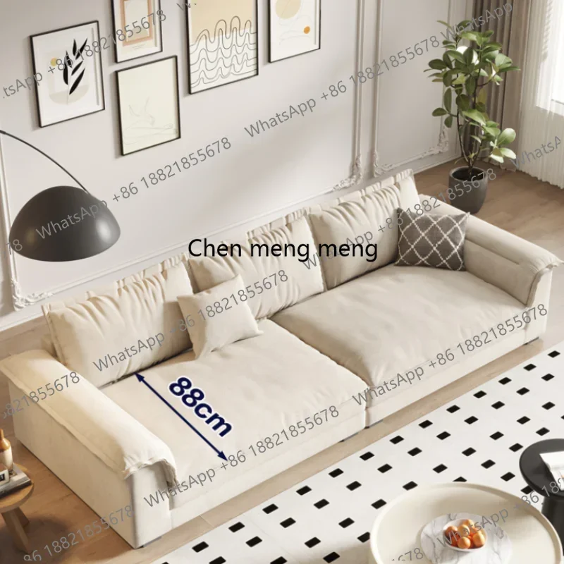 D182 Fancy High Back Sofa Luxury Simple Designer Nordic Daybed Floor Sofa Pillows Human Modern Salon Meuble Apartment Furniture