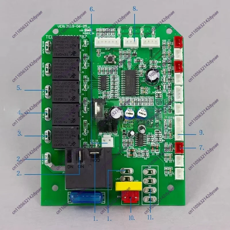 Iberna Universal Control Board, Spray Type Ice Maker Mainboard for Plate Ice Machine & Pellet Ice Machine