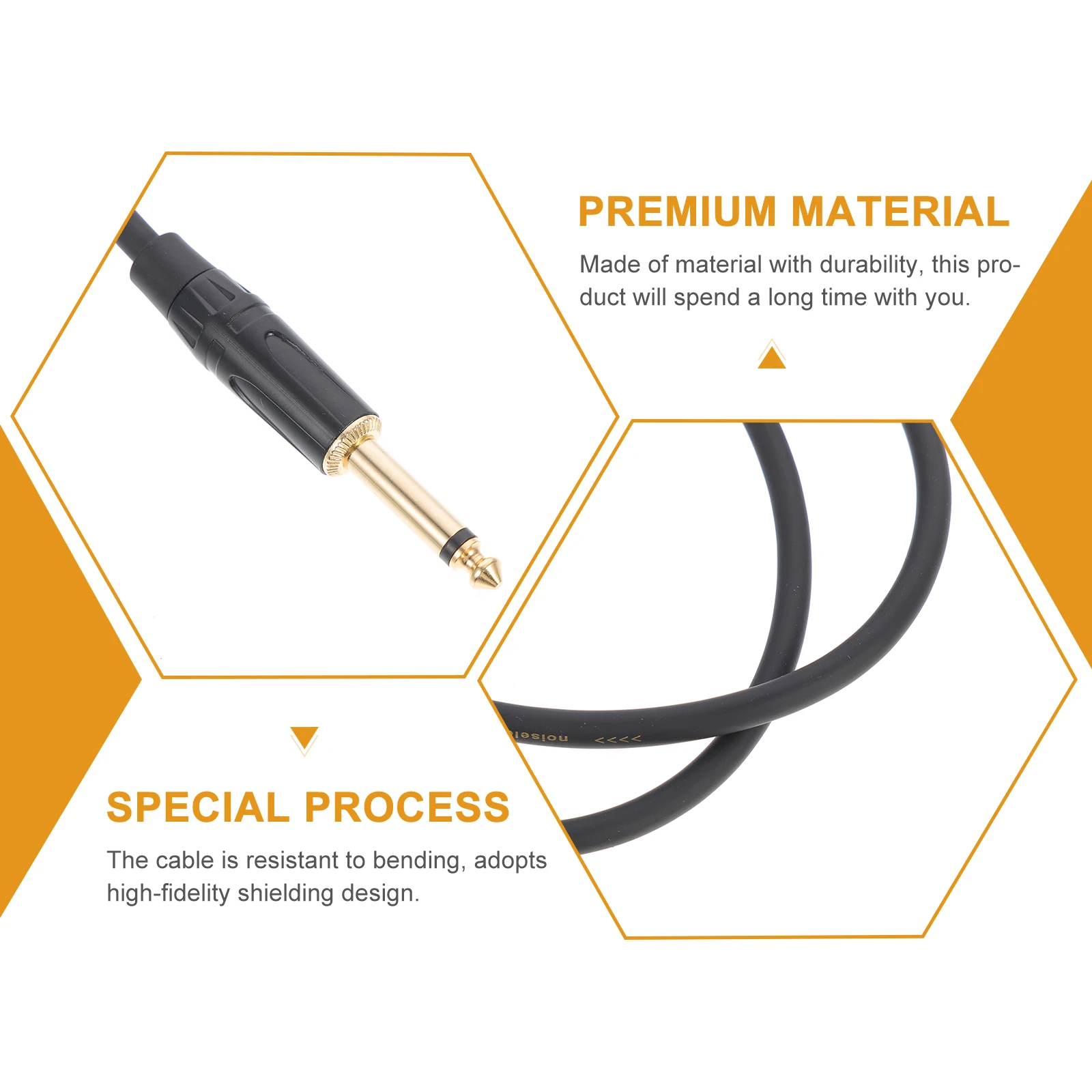 

Microphone Audio Line Patch Cables Guitar for Oxygen-free Copper Wire Instruments