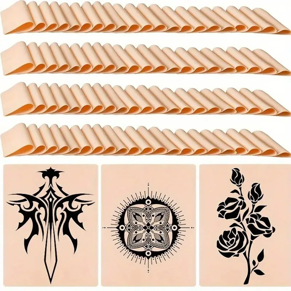 

30/20/10/1 шт., пустая кожа для практики татуировки, двухсторонняя искусственная кожа, реалистичная кожа для начинающих и художников, аксессуары для татуировок