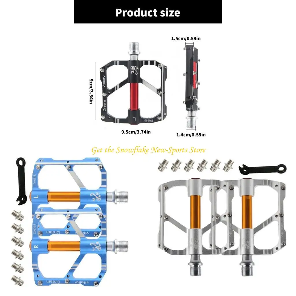 

E56d алюминиевый сплав горы велосипеды педали широкие плоские велосипедные педали 3 подшипники уплотнения нельзя