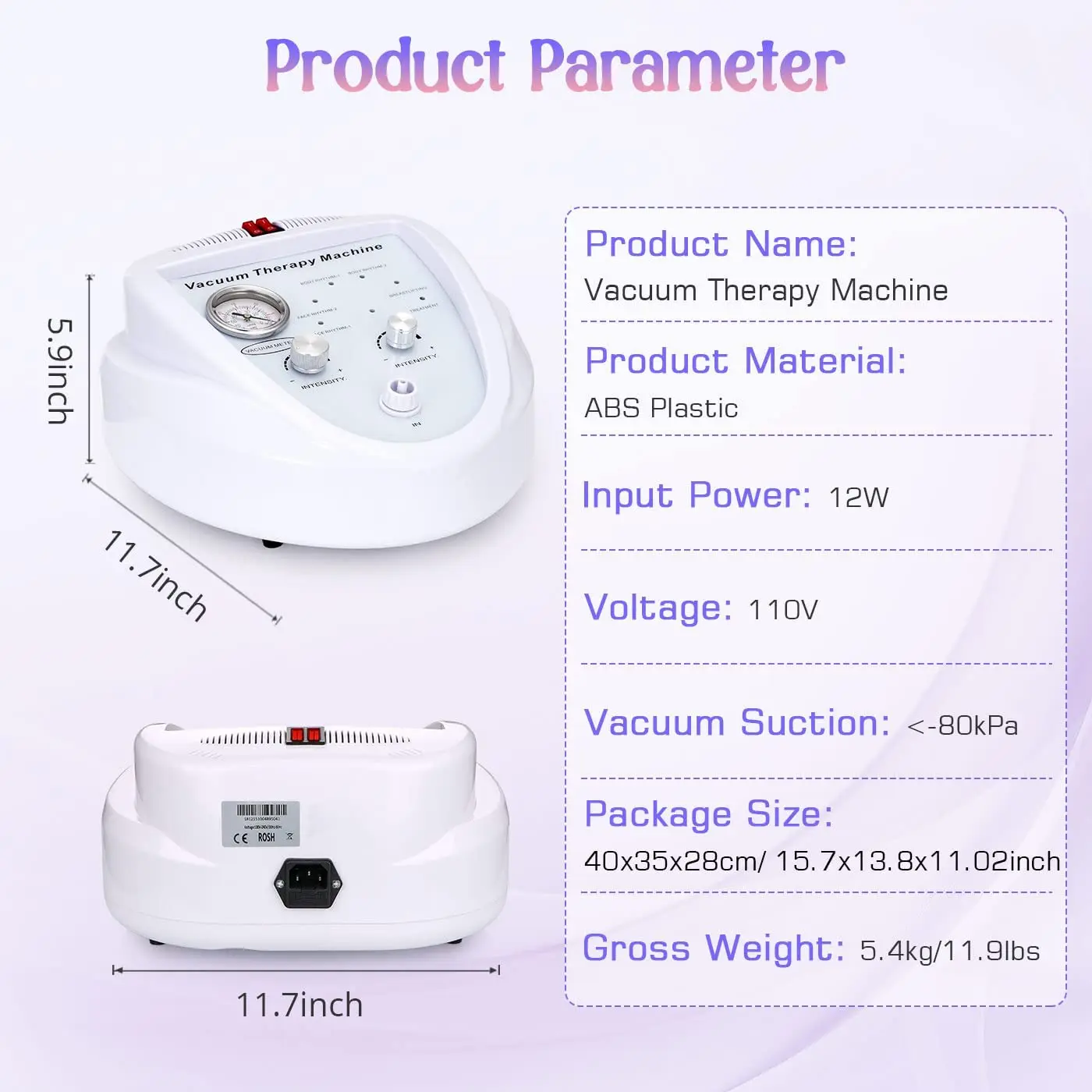 Breast Enlargement Pump Colombien Lifting Vacuum Therapy Machine and Butt Lift Enhancer With 24 Orange Cup BBL Machine