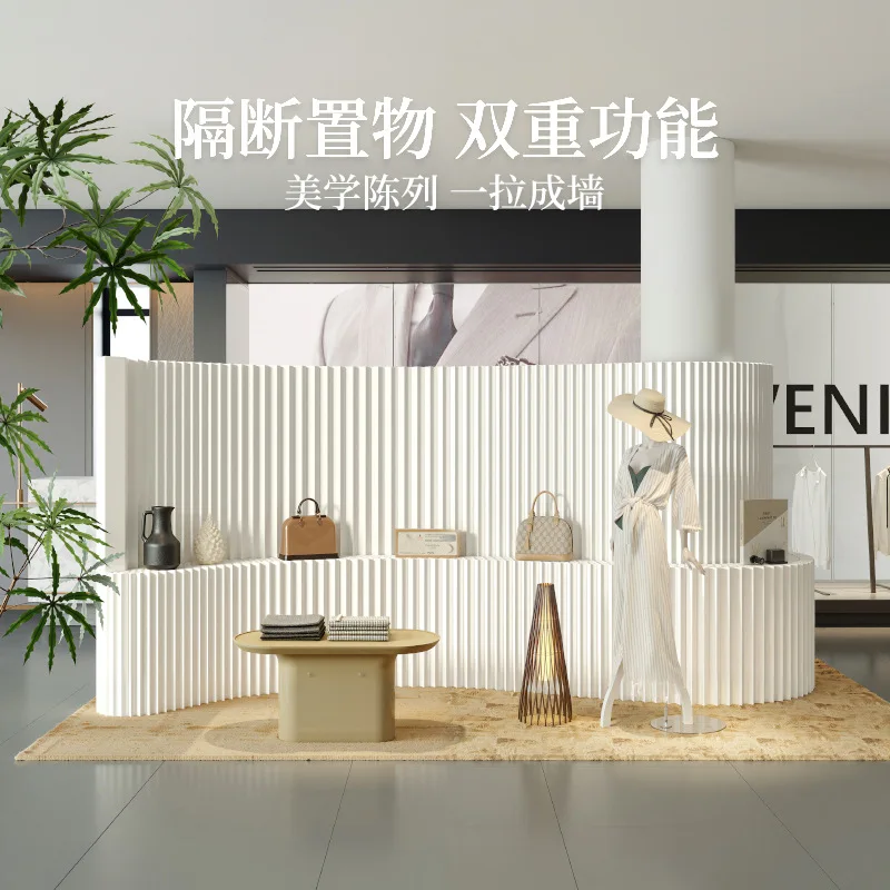 Paper Screen Storage Partition Organ Paper Wall Can Be Determined Color Live Broadcast Commercial School Folding Mobile Fence Ba