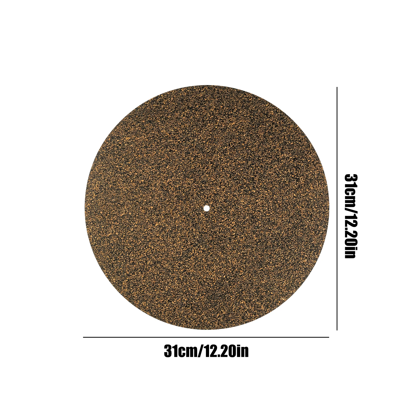 Cork & Rubber Vinyl Disc Protective Pad 12 Inch X 3 Mm Thick Vinyl Player Platter Pad Anti-Slip Anti-Static for LP Record Player