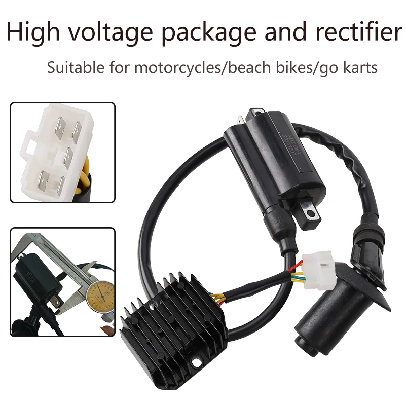 

High quality accessories for beach bikes/motorcycles/go karts, GY6 230cc high voltage pack and rectifier