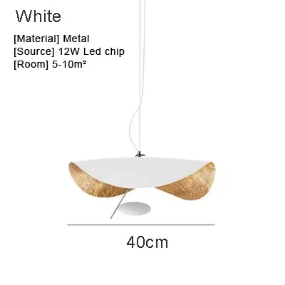 Catellani & Smith Lederam Manta Hanger Lamp Vliegende Schotel Hoed Industriële Retro Replica Ontwerp Lamp Wit Zwart Hanglamp