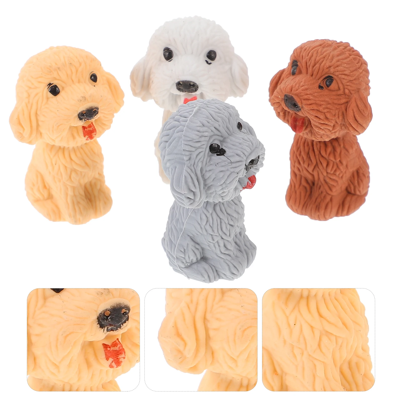 36 個犬かわいいミニポータブル消しゴムバルク文具用品漫画鉛筆消しゴムオフィス描画装飾用途愛らしい