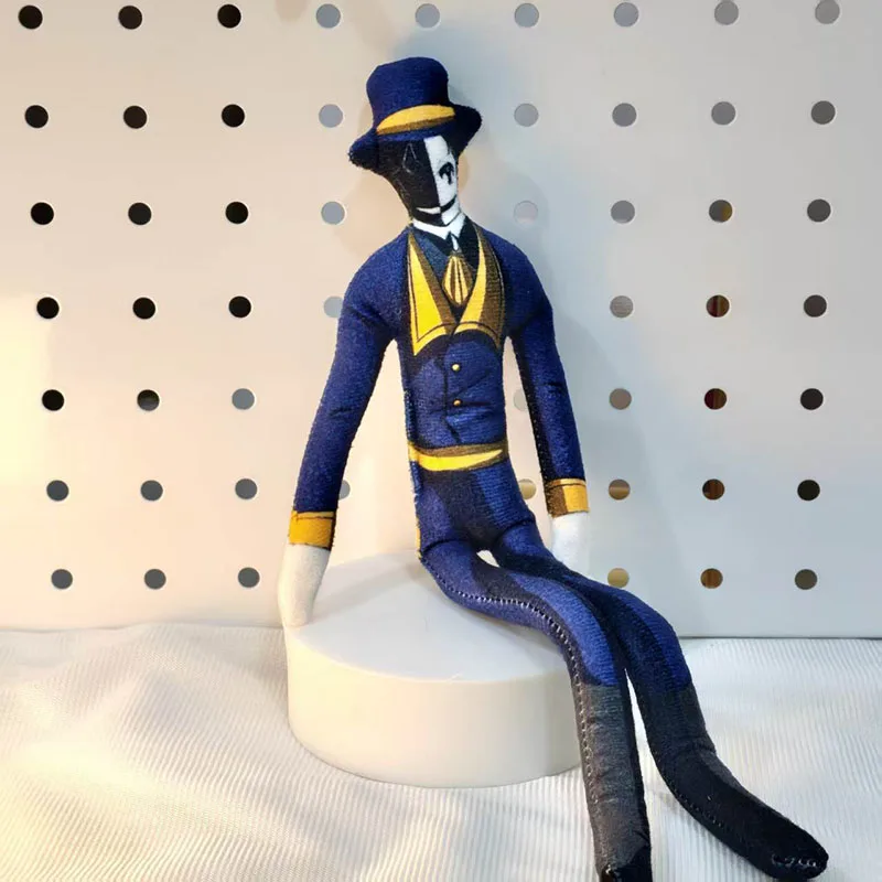 Freak Circus Plush Doll Harlequin Pierlot Checker Doctor Bendable Abstract Anime Scary Clown Halloween Party Cosplay Props Gift 6