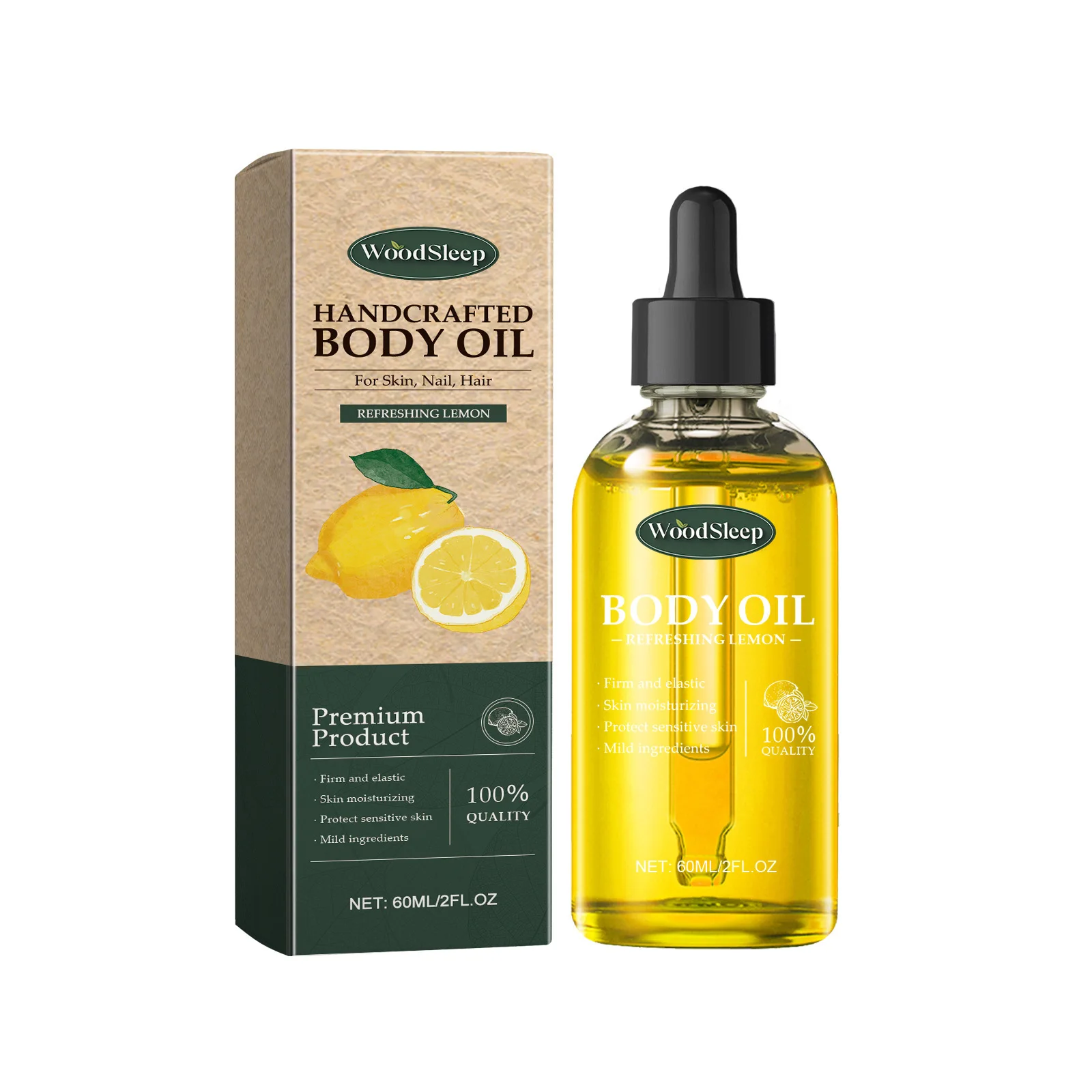 Lemon Essence Oil For Body Moisturizing Firm Skin Smooth Balance Water Oil Improve Dryness Spa Massage Pores Shrink Brighten