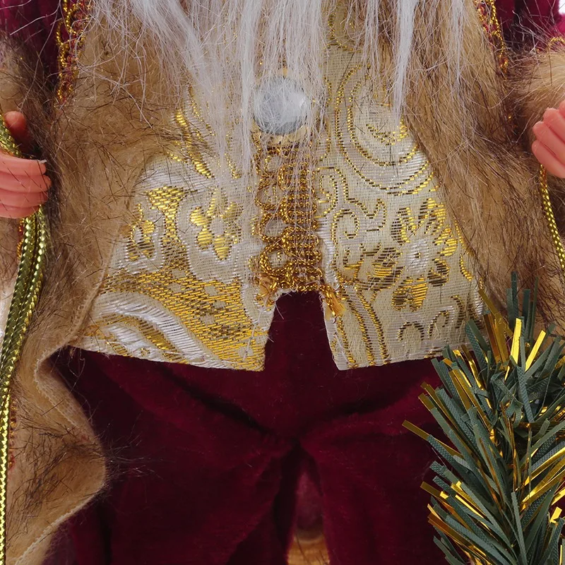 السنة الجديدة 2025 زينة عيد الميلاد للمنزل ارتفاع 30 سنتيمتر دمية سانتا كلوز هدايا الأطفال نافذة الحلي نافيداد