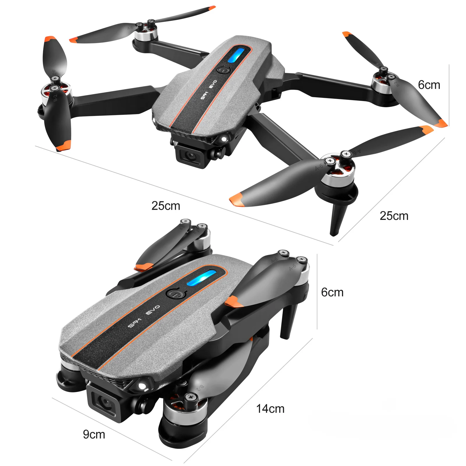 

FYZS S91 Obstacle Avoidance RC Drone 5G WiFi FPV 8K HD Dual Camera 360° Laser GPS Return Brushless Motor Quadcopter Foldable Toy