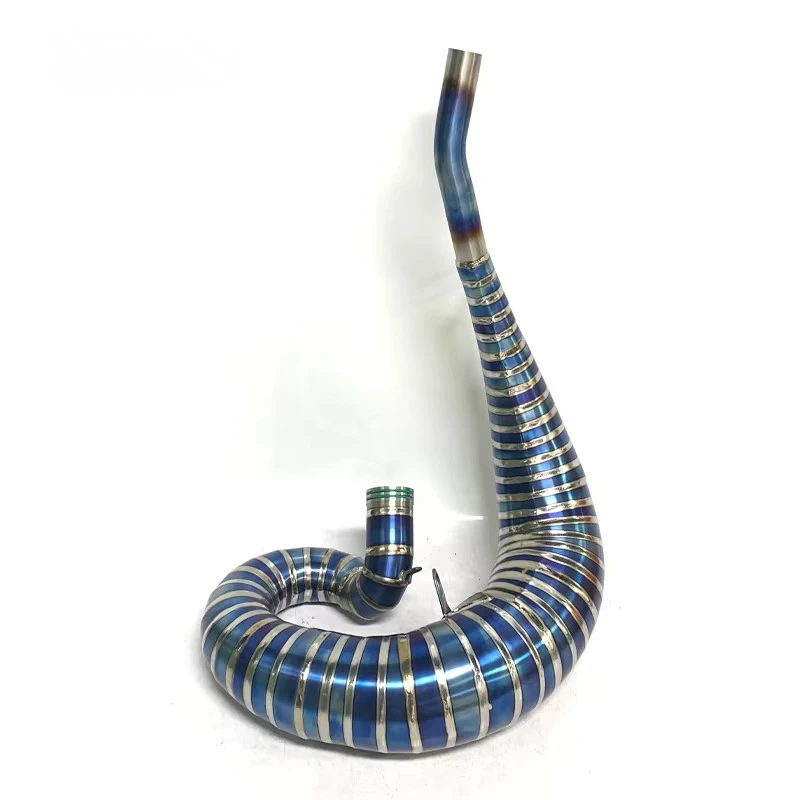 China Factory Pure Titanium Pipe 2 Strokes for TC250/TX300/300 EXC/300 XC-W/EC300/EX250/250SX/300XC Exhaust Header