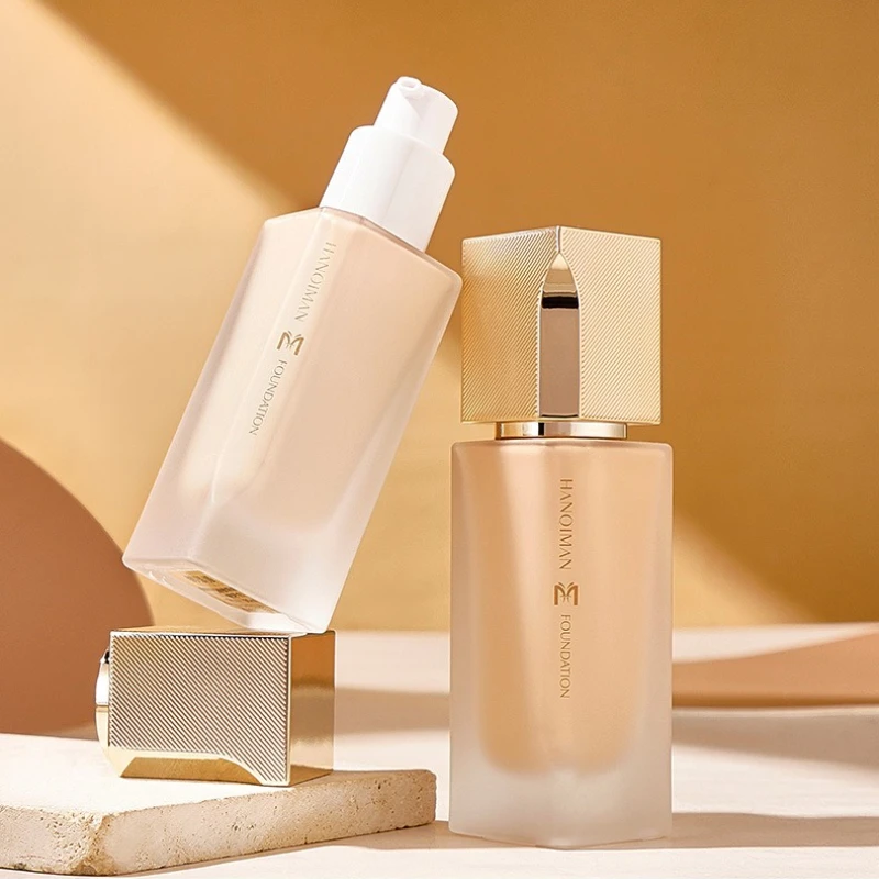 Fondotinta liquido Correttore anti-glicazione naturale Controllo del petrolio Idratante opaco a lunga durata Pelle secca Oliy Fondotinta viso 35ml