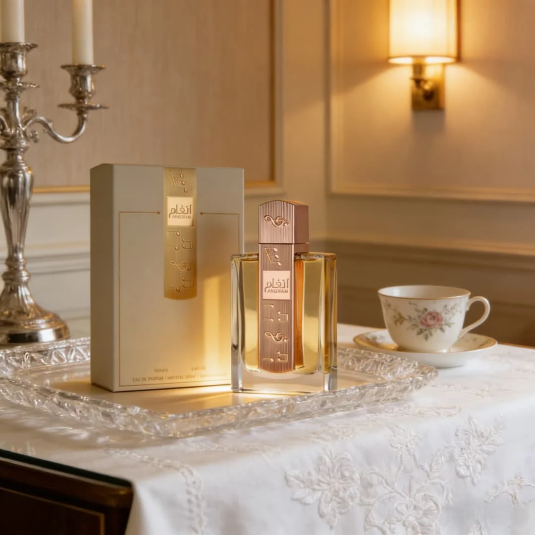 

Angham perfume 3.4oz 100ml, rose amber tone, lasting and rich, full of Arab style