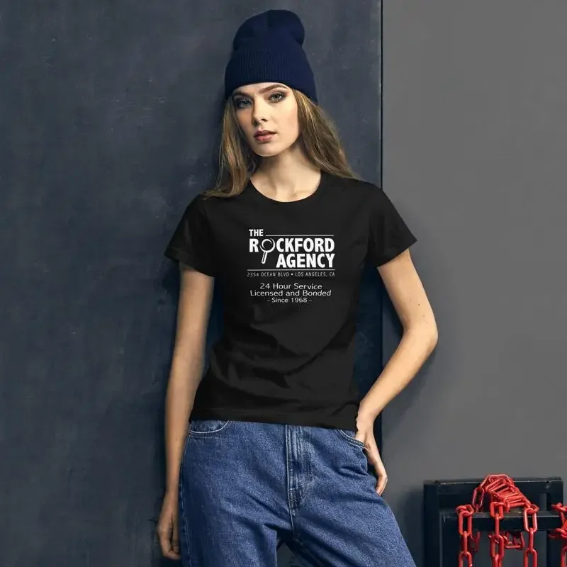 Camiseta feminina The Rockford Files Retro 70s TV Detective Show
