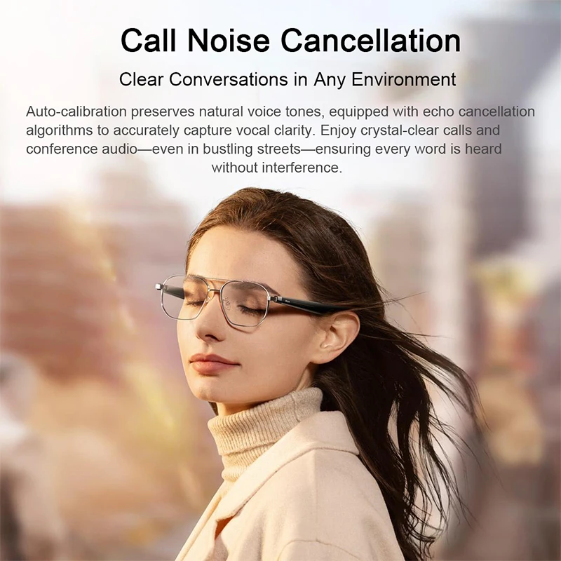 XIAOMI MIJIA Occhiali audio intelligenti Joyful Edition, auricolare Bluetooth 5.2, staccabile, standby lungo, ricarica flash 2 ore, suono anti-perdite