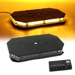 12V 24V Car Roof Top LED Strobe Lights Emergency Warning 42 LED Safety Police Light Truck Ambulance Snow Plow 38 Flashing Modes