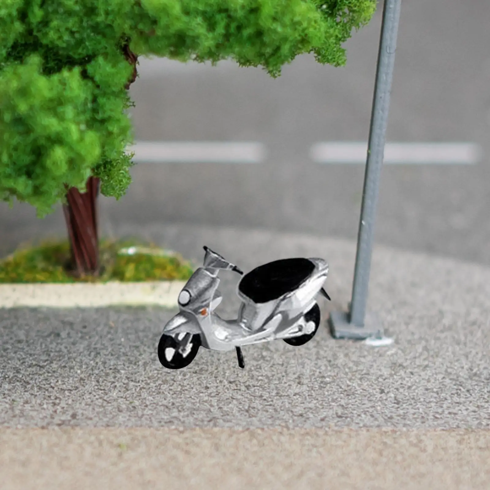 1:64 Diorama Street motocicleta modelo Mini vehículos juguetes motocicleta pintada a mano