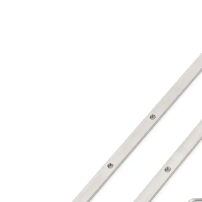 Guide Rail Connector Kit Stainless Steel Track Saw Extension Accessory For Long Wood Cutting Replacement Tool Set Silver