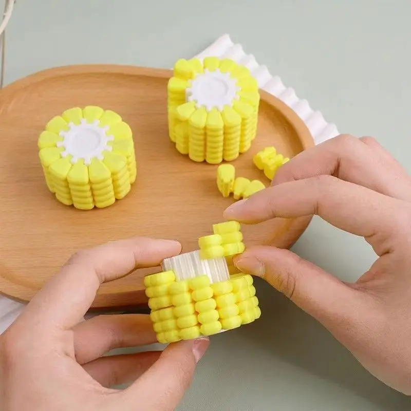 Funy impressão 3d cubo mágico de milho alívio do estresse brinquedos tetris quebra-cabeça originalidade se tornou brinquedos de desenvolvimento de queima cerebral